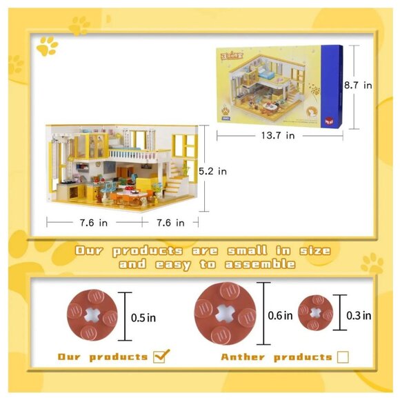 The Dogs Fashion House Miniature DIY Kit By Zhe Gao For Ages 6+ - Picture 4 of 7